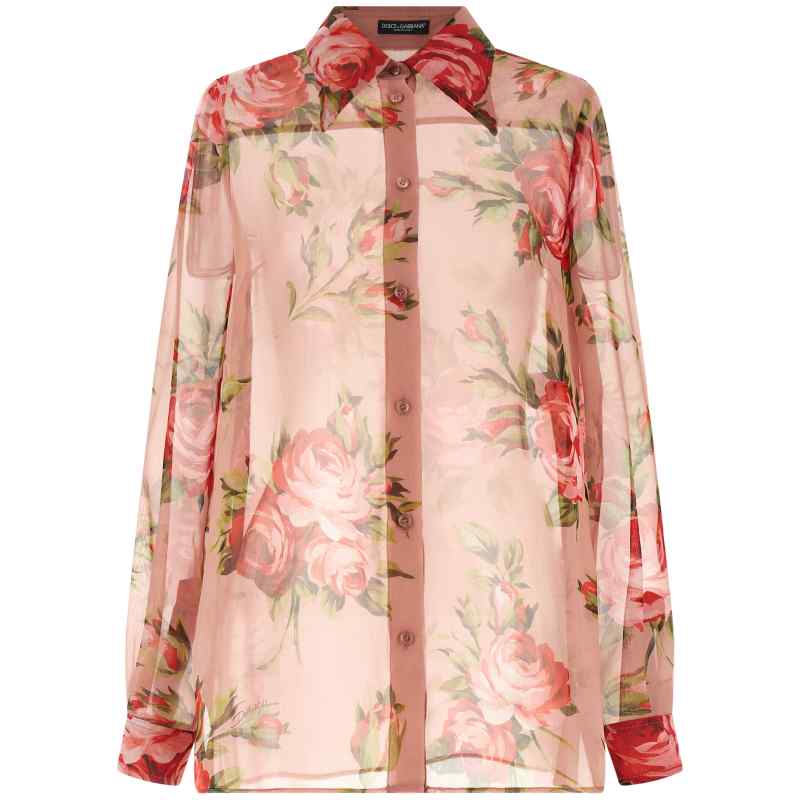 Dolce & Gabbana Bouquet Rose Shirt