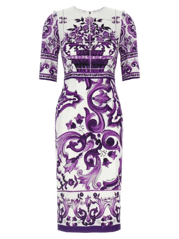 Dolce & Gabbana Maiolica Print Dress