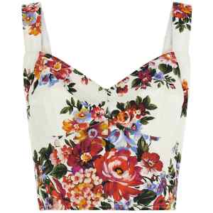 Dolce & Gabbana Mazzo Di Fiori Print Top