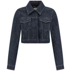 Fendi Ff Denim Bolero Jacket