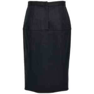 Fendi Pinstriped Wool Skirt