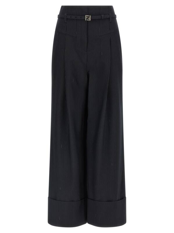 Fendi Pinstripe Wool Pants