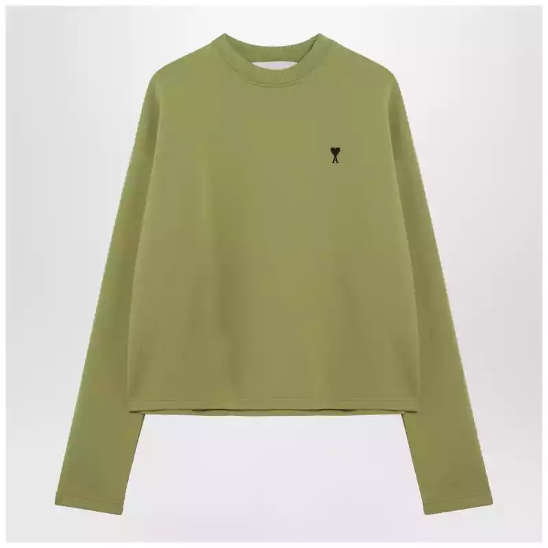 Ami Paris Ami de Coeur matcha green sweatshirt