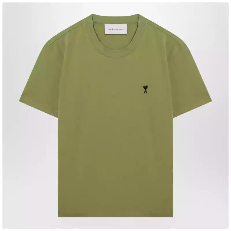 Ami Paris Ami De Coeur Matcha T-shirt