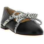 Mach & Mach Crystal Studs Ballet Flats