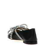 Mach & Mach Crystal Studs Ballet Flats