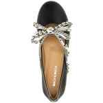 Mach & Mach Crystal Studs Ballet Flats