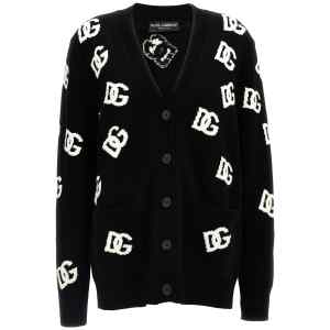 Dolce & Gabbana Jacquard Logo Cardigan