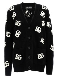Dolce & Gabbana Jacquard Logo Cardigan