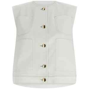 Fabiana Filippi Denim And Knit Vest