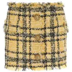 Balmain Lurex Tweed Skirt