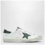 Golden Goose Super-Star sneakers in white/green