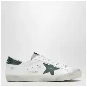 Golden Goose Super-Star sneakers in white/green