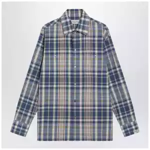 Golden Goose Indigo blue checked shirt