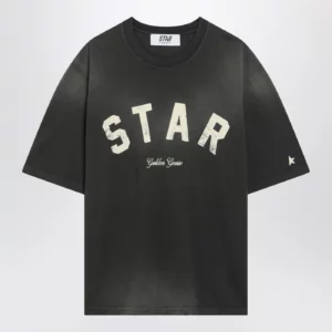 Golden Goose Black vintage-effect Star T-shirt