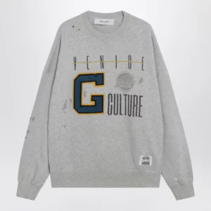 Golden Goose Grey sweatshirt with college logo graphic