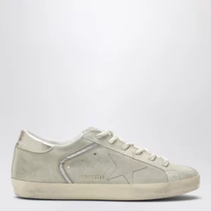 Golden Goose Super-Star beige/platinum suede sneakers