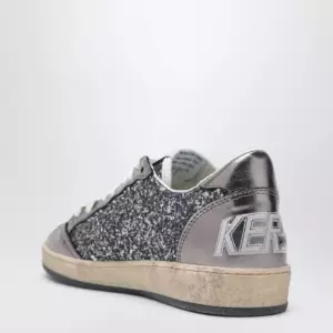 Golden Goose Ballstar silver glitter sneaker