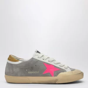 Golden Goose Super-Star sneaker in taupe/fuchsia/ochre