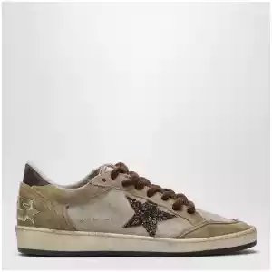 Golden Goose Ball-Star beige/brown suede sneakers