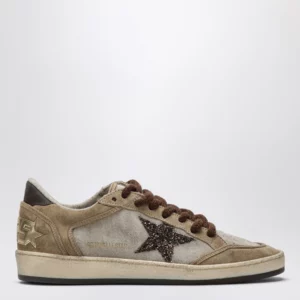 Golden Goose Ball-Star beige/brown suede sneakers