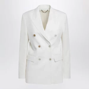 Golden Goose White double-breasted jacket in wool blend