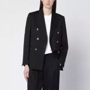 Golden Goose Black double-breasted wool jacket