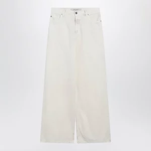Golden Goose White wide-leg denim trousers