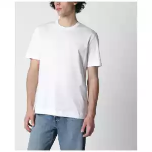 ZEGNA White T-shirt with embroidered logo