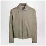 Ami Paris Beige Ami De Coeur zip-up jacket