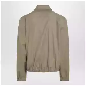 Ami Paris Beige Ami De Coeur zip-up jacket