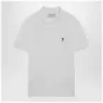 Ami Paris White Ami De Coeur polo shirt