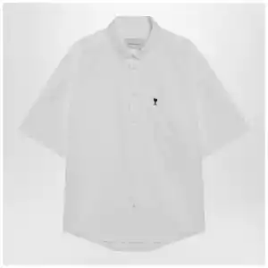 Ami Paris White Ami De Coeur boxy shirt