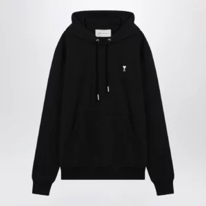 Ami Paris Black Ami De Coeur hooded sweatshirt