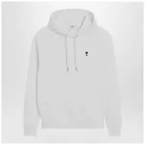 Ami Paris White Ami De Coeur hooded sweatshirt