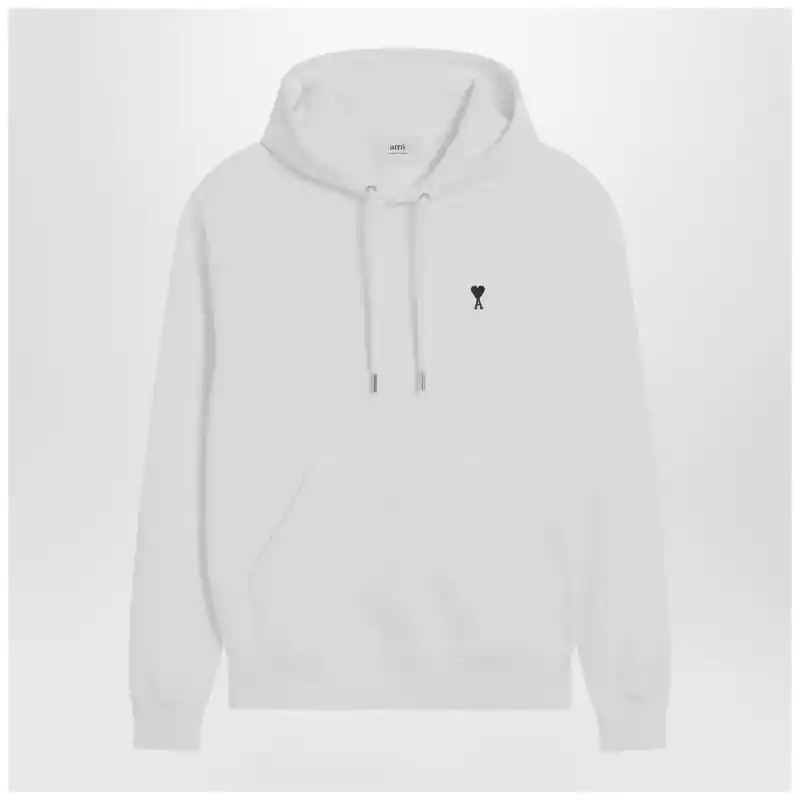 Ami Paris White Ami De Coeur hooded sweatshirt