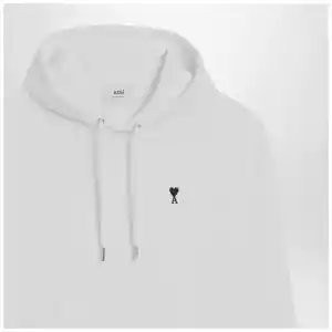 Ami Paris White Ami De Coeur hooded sweatshirt