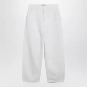 Ami Paris Cream white denim trousers