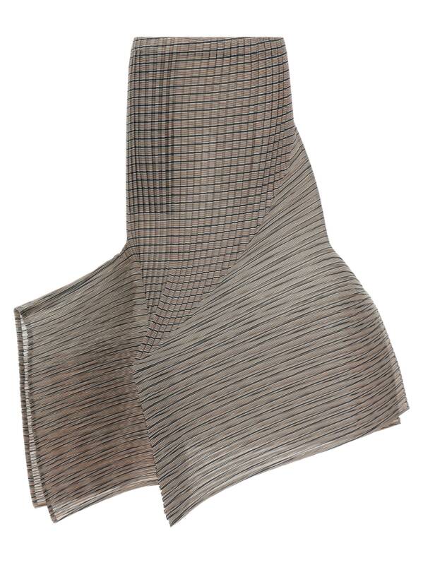 Issey Miyake Generic Stripes (machine Pleats) Skirt