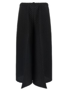Issey Miyake Plaster Pleats Solid Pants