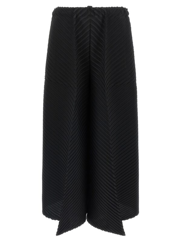 Issey Miyake Plaster Pleats Solid Pants