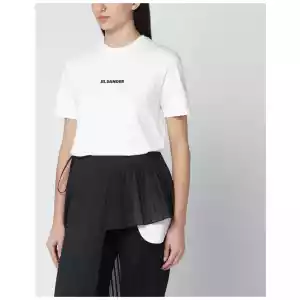 Jil Sander White T-shirt with logo print
