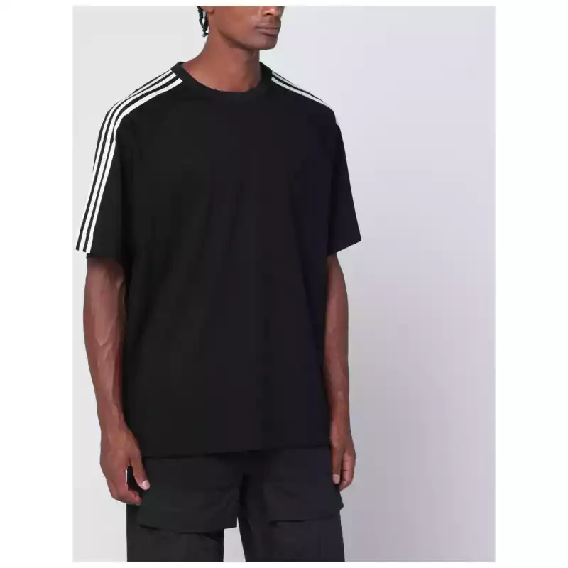 adidas Y-3 Black T-shirt in wool and nylon blend