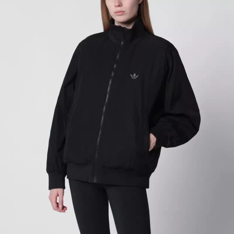 adidas Originals Oversize Nylon oversized bomber jacket in black nylon