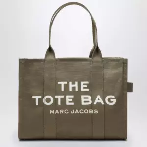 Marc Jacobs Slate green canvas large Tote Bag