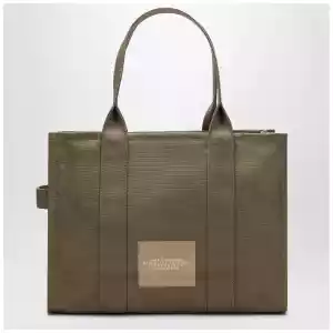Marc Jacobs Slate green canvas large Tote Bag