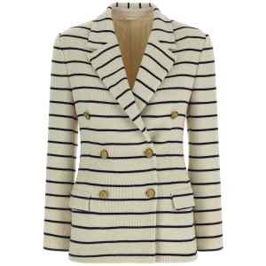 Brunello Cucinelli Striped Sweater Blazer