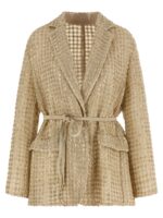 Brunello Cucinelli Dazzling Net Embroidery Organza Blazer