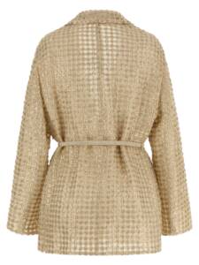 Brunello Cucinelli Dazzling Net Embroidery Organza Blazer