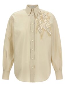 Brunello Cucinelli Sequin Embroidery Shirt